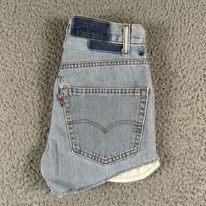 Levi's Cutoff Shorts Women's 27 Measured Blue High Rise 90's‎ Made In USA